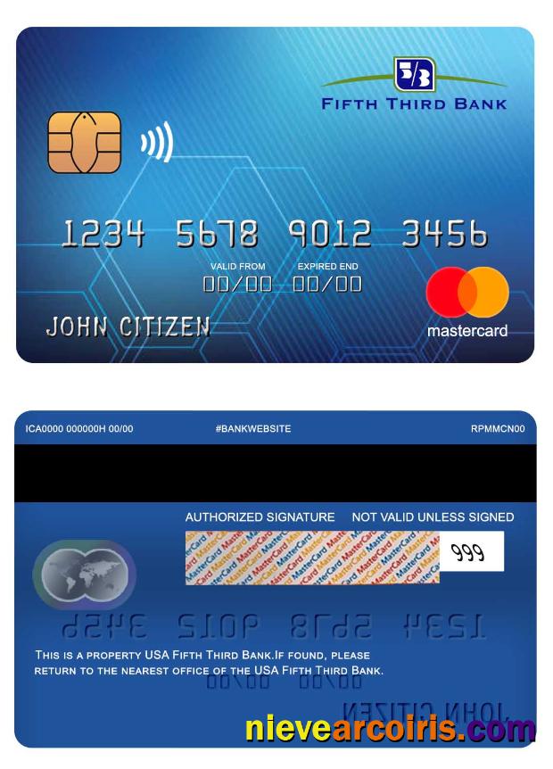 USA Fifth Third Bank mastercard